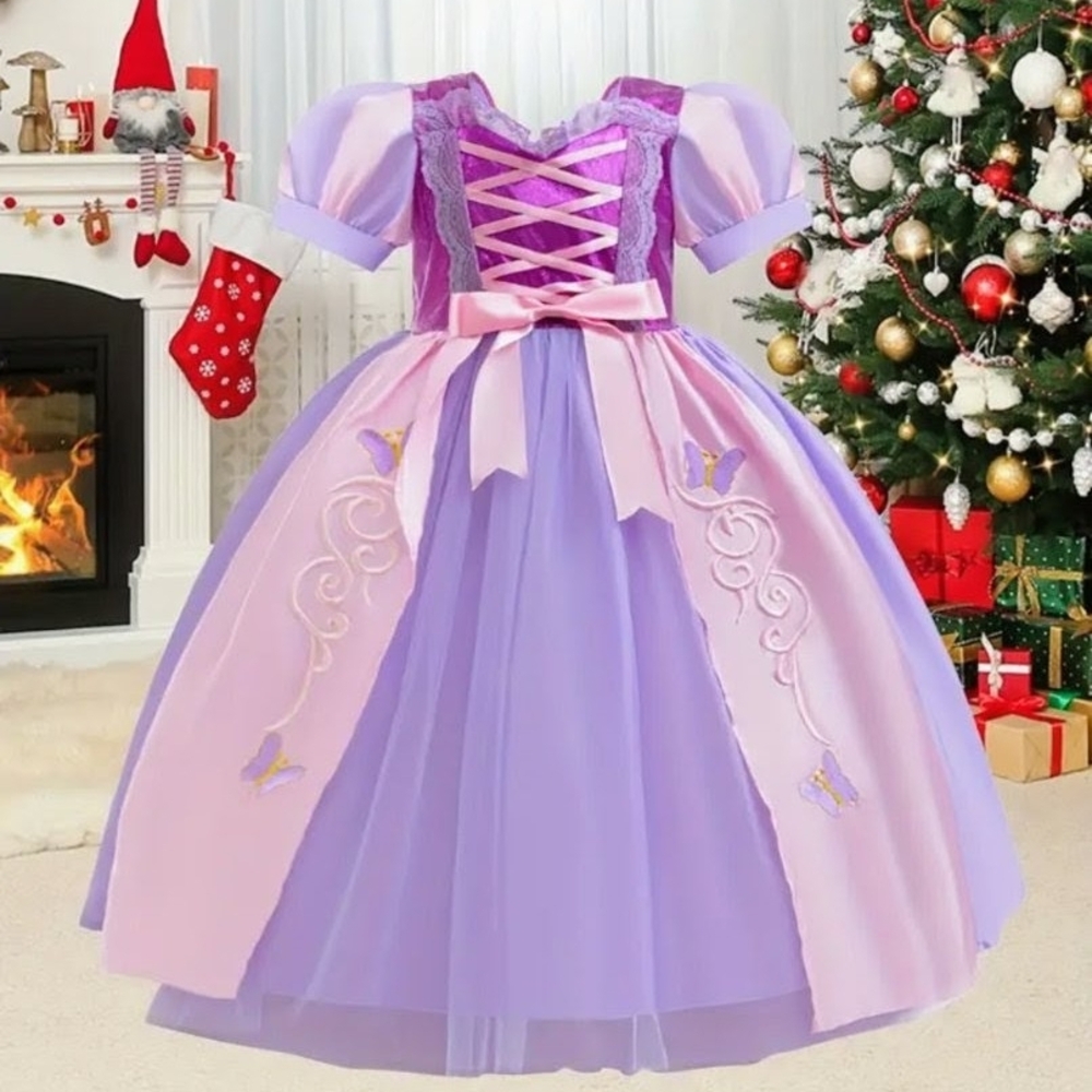 Purple and Pink Princess Costume for Kids